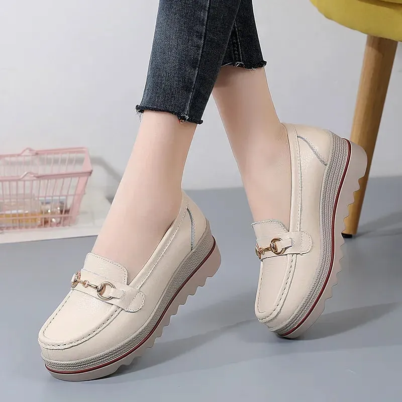 Ashore Shop Women Casual Shoes Designer Flat Platform Loafers