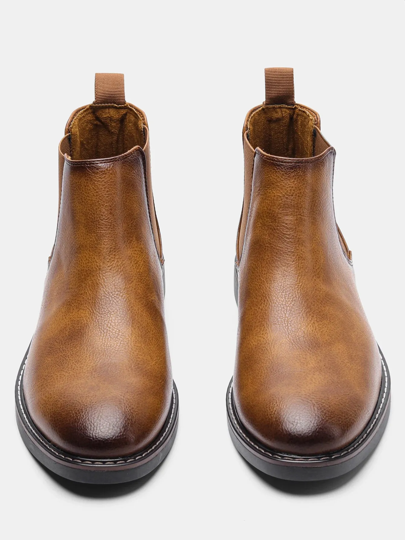 Classy Men Leather Chelsea ankle Boots in modern style