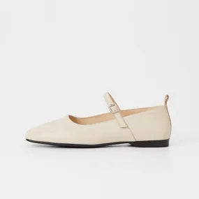 DELIA Off-White Mary Jane Ballet Flats