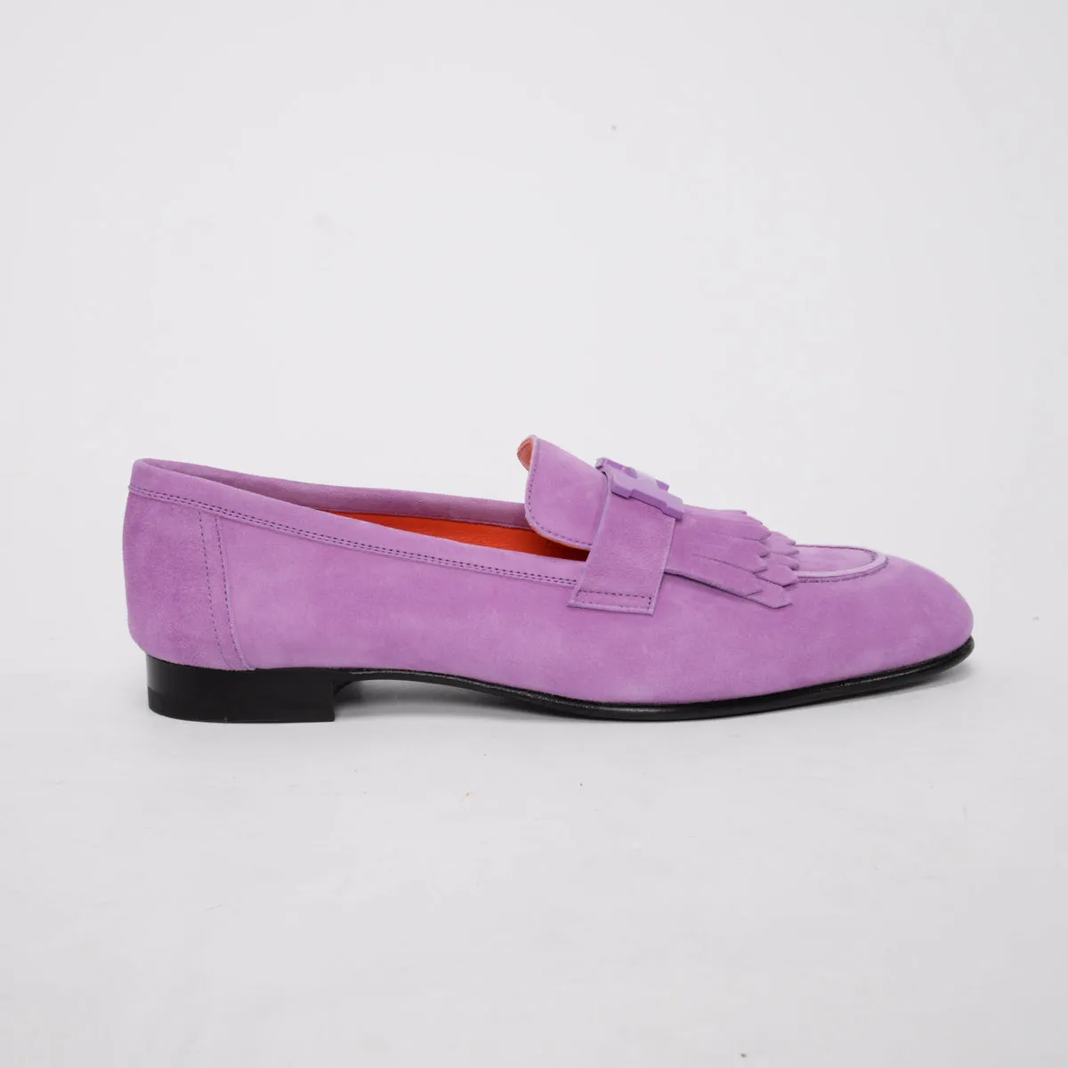 Hermes Lilac Suede Royal Loafers 39