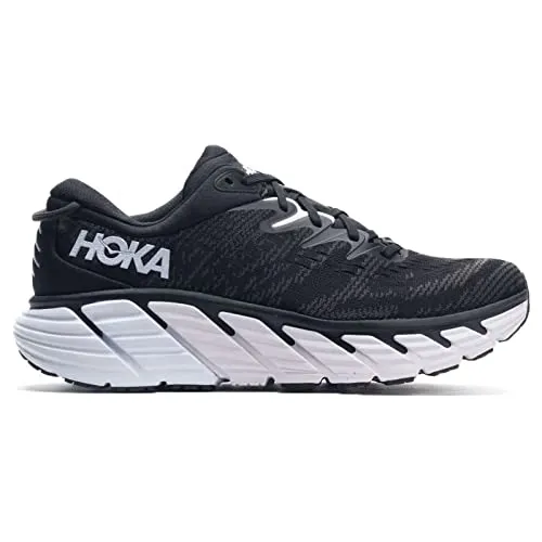 HOKA ONE ONE Womens Gaviota 4 Mesh Black White Trainers