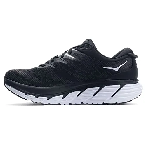 HOKA ONE ONE Womens Gaviota 4 Mesh Black White Trainers