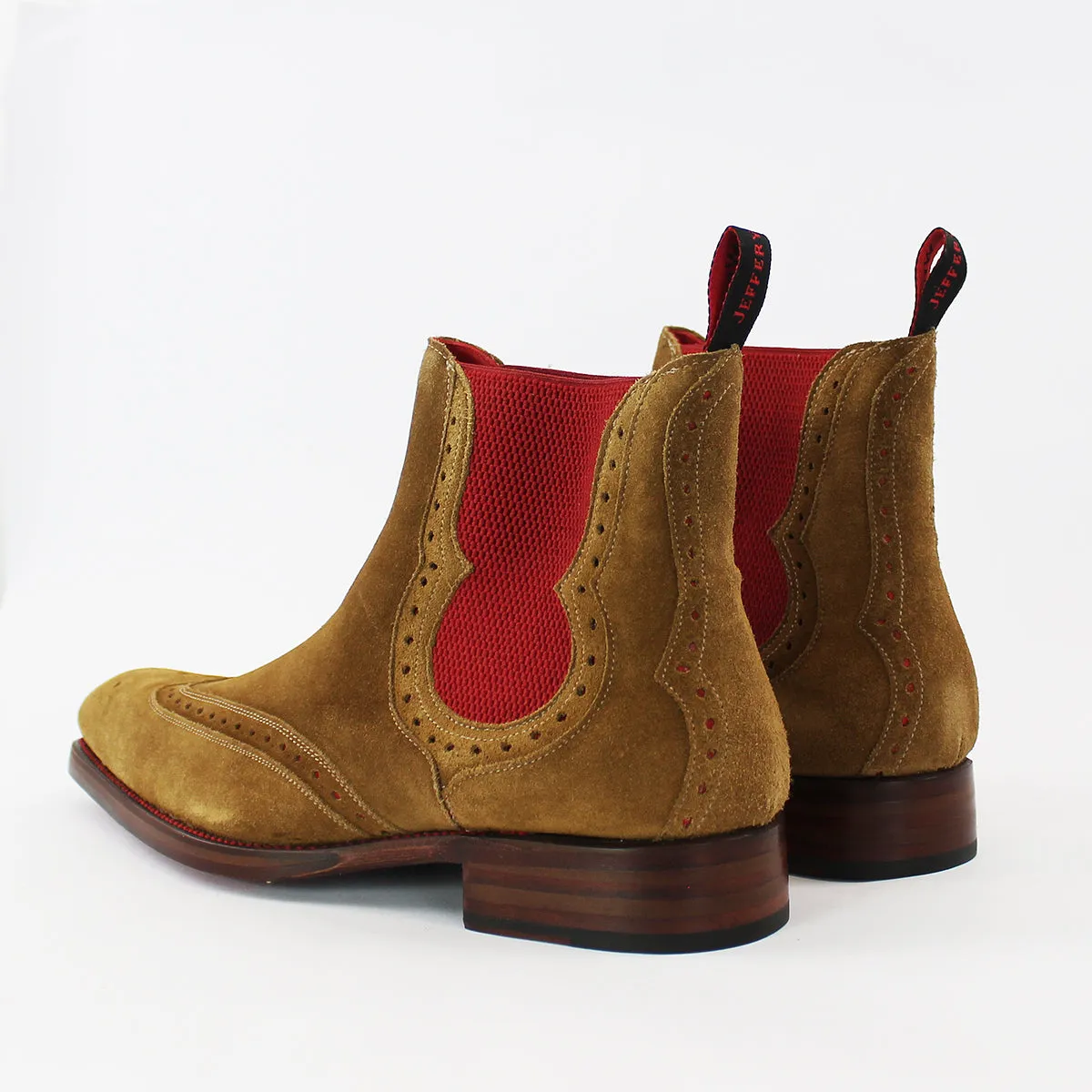 Jeffery West - Spite Dexter-B Suede Chelsea Boots in Tan