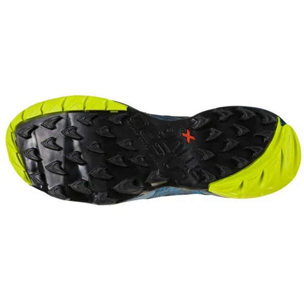 La Sportiva Akasha II Mens Trail Running Shoe - Storm Blue/Lime Punch