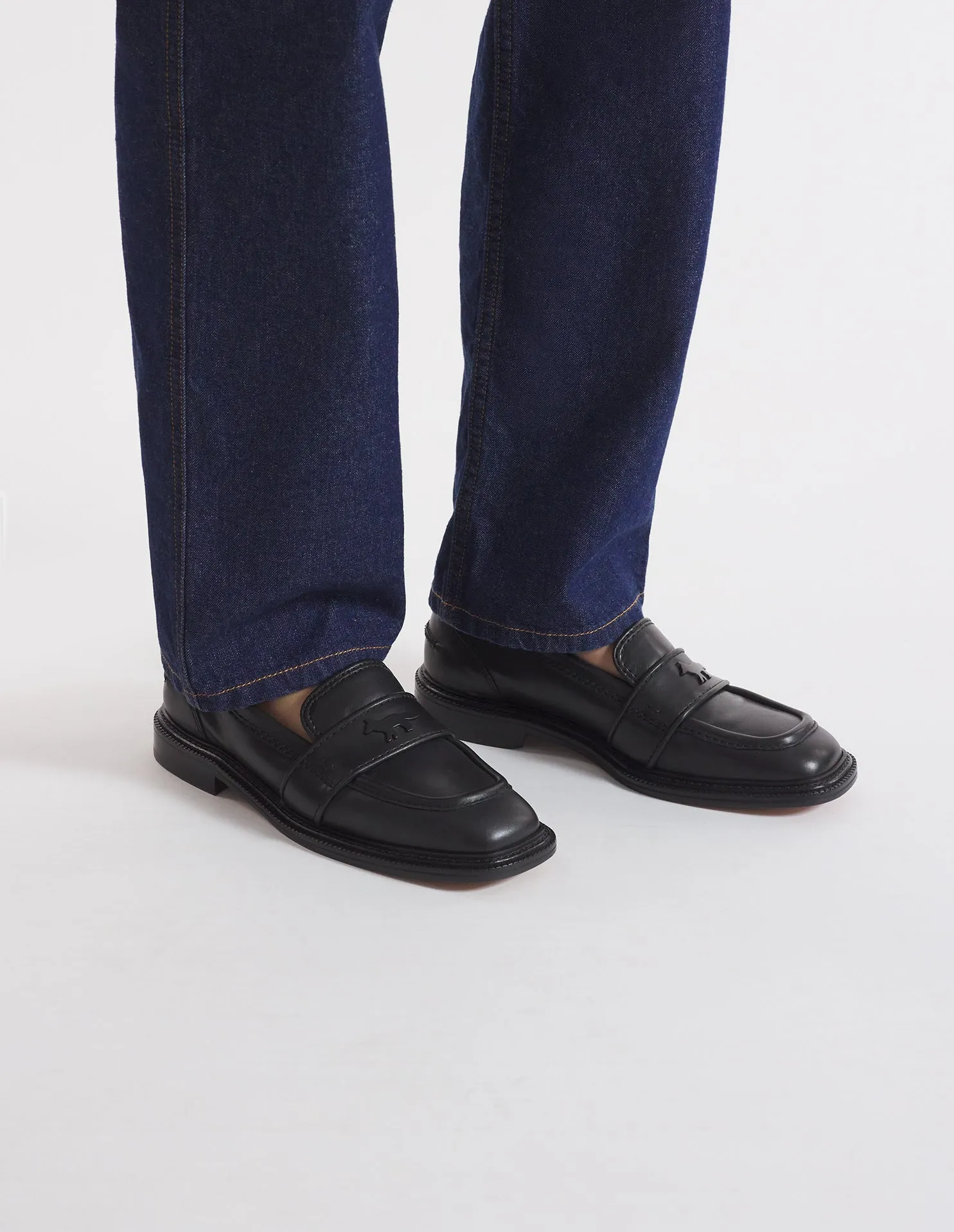 LEATHER LOAFERS BLACK