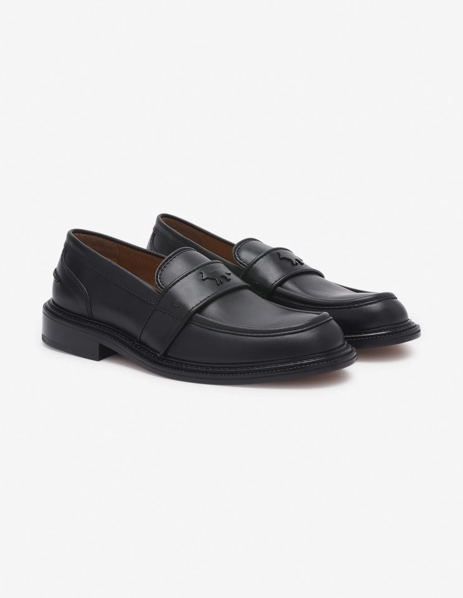 LEATHER LOAFERS BLACK