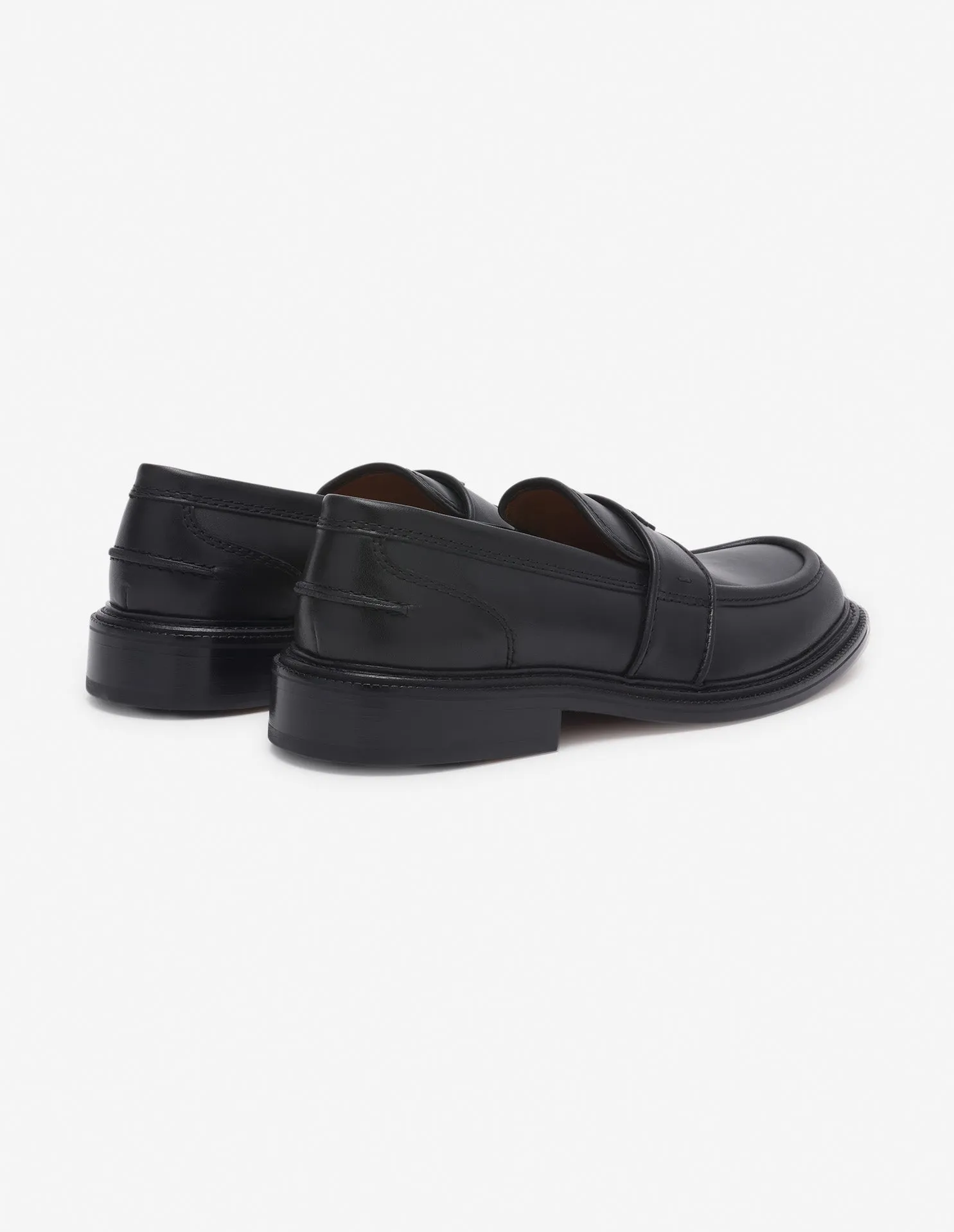 LEATHER LOAFERS BLACK