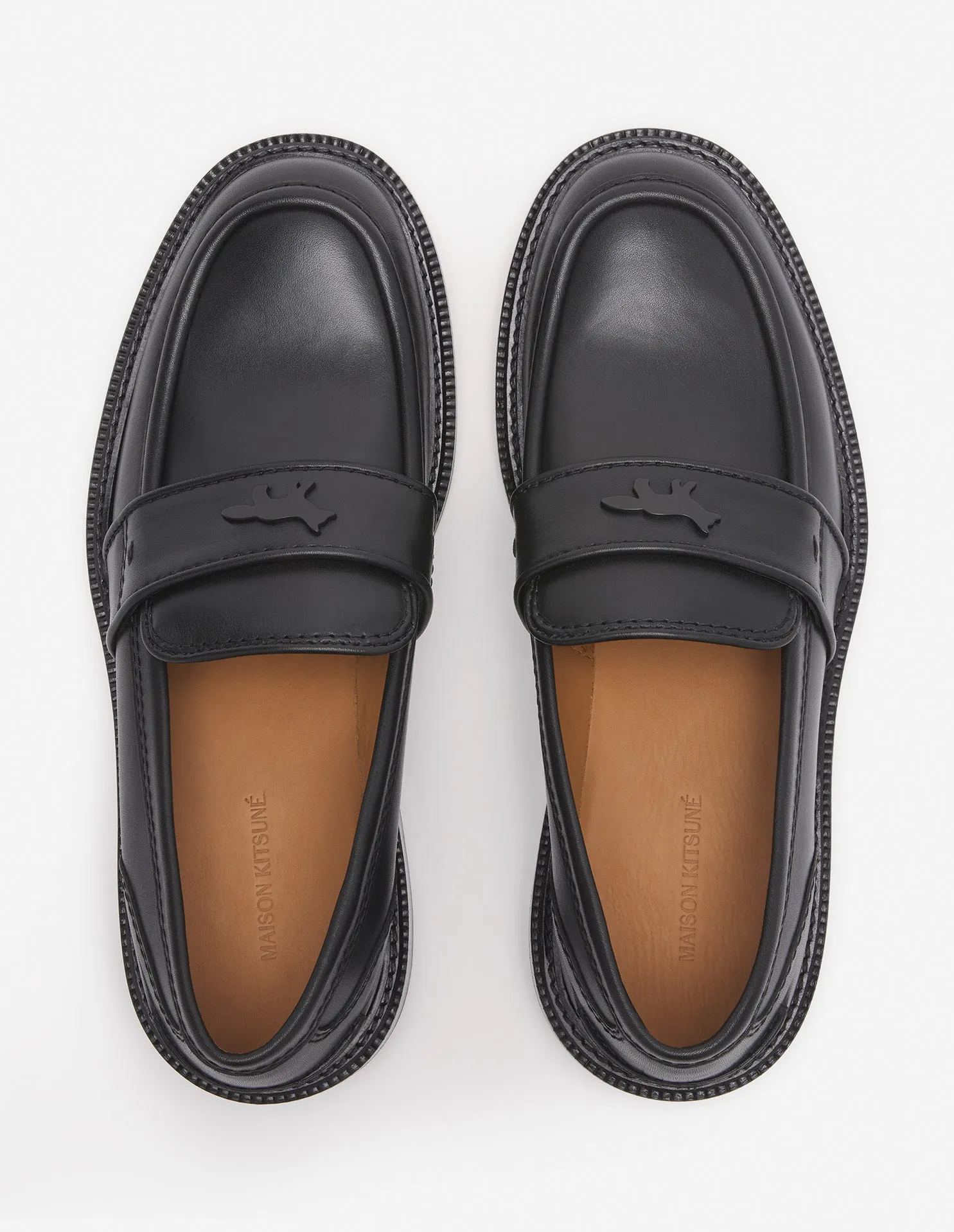 LEATHER LOAFERS BLACK