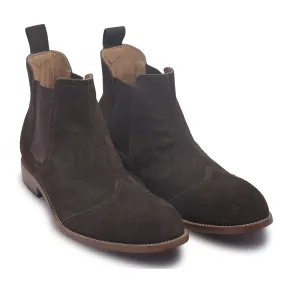 Men Brown Chelsea Ankle Pull On Boots