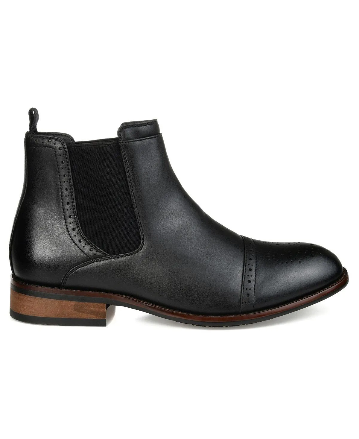 Men's Chelsea boots garrett cap toe Vance Co., brown