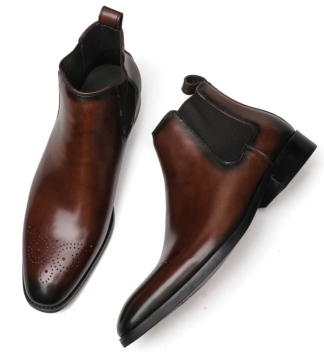 Men's Leather Dress Formal Chelsea Boots