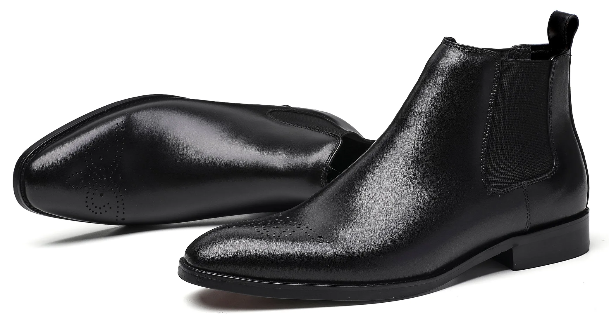 Men's Leather Dress Formal Chelsea Boots