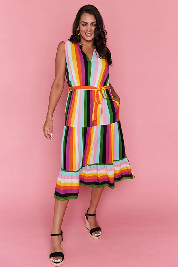 Perla New York Stripe Dress