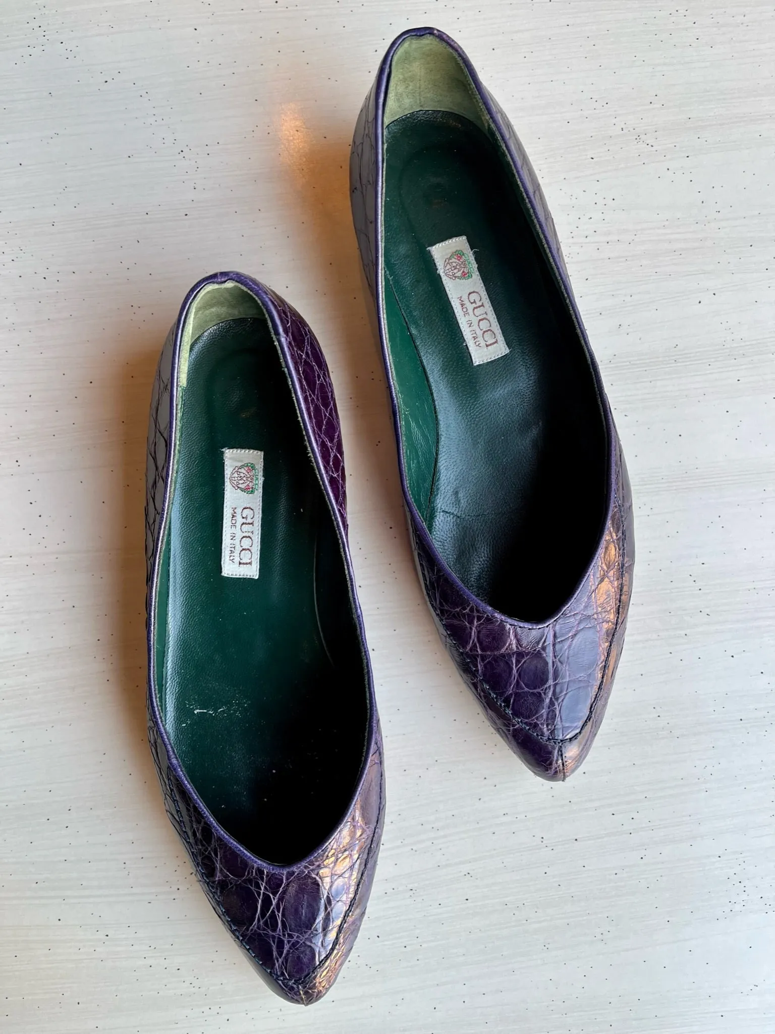 Rare 1980s Gucci Flats