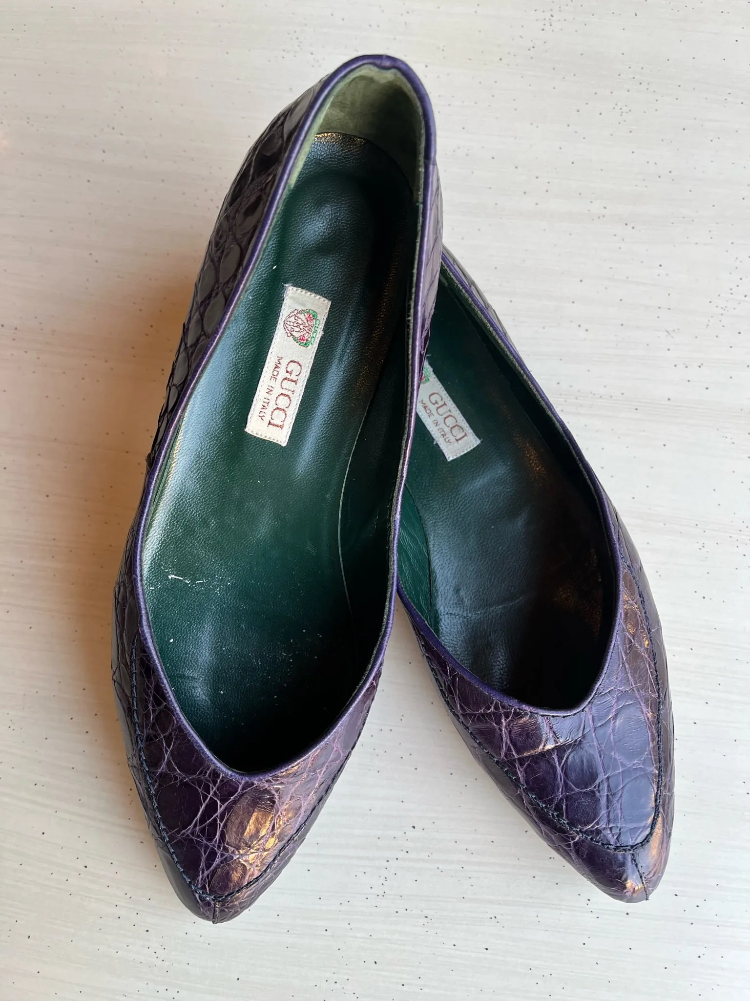 Rare 1980s Gucci Flats