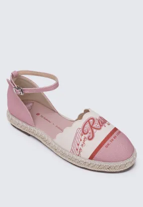 Rasa Sayang Comfy Espadrilles In Blush