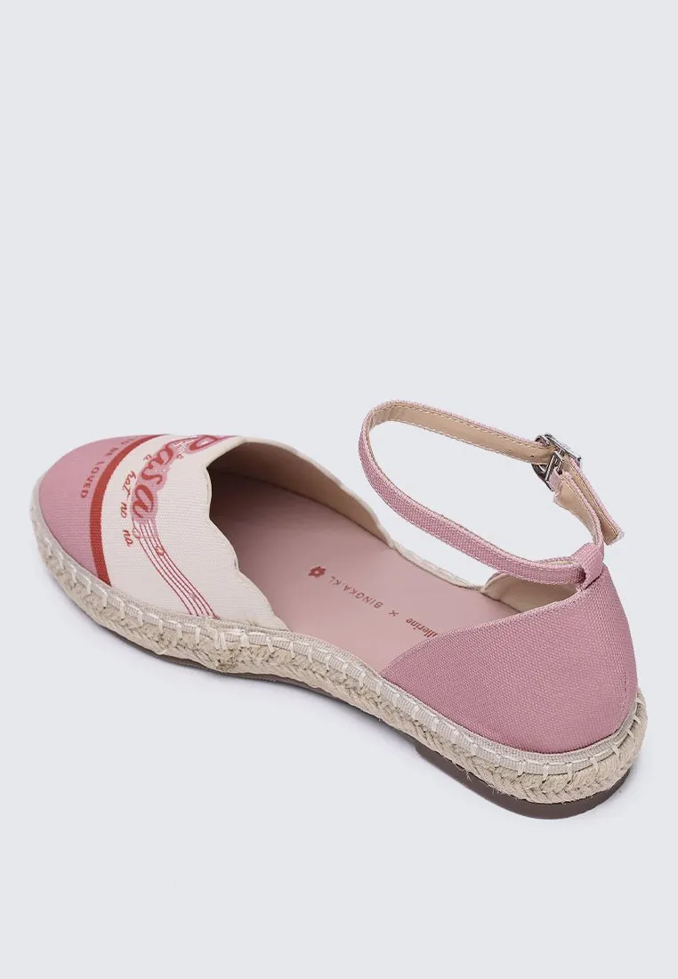 Rasa Sayang Comfy Espadrilles In Blush