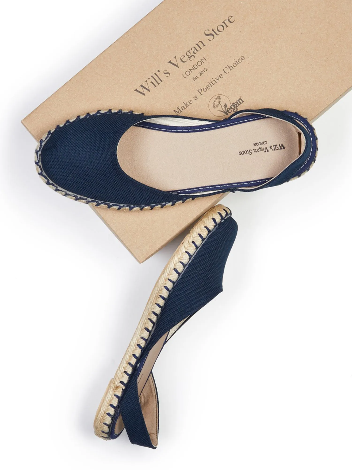 Recycled Espadrille Slingbacks