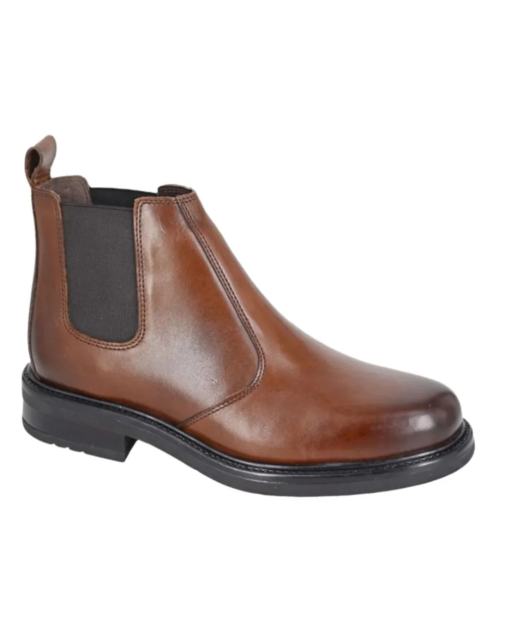 Roamers Mens Leather Chelsea Boots