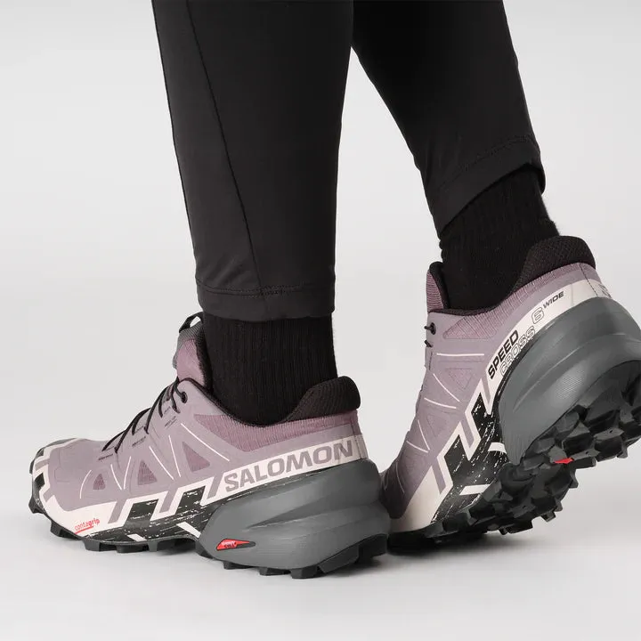 Salomon Speedcross 6 Shoes (Women's) Moonscape/Black/Ashes Of Roses